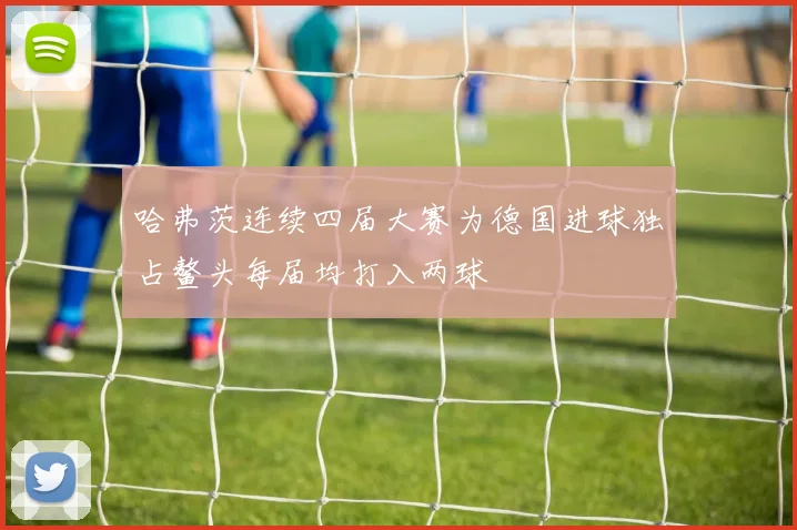 哈弗茨连续四届大赛为德国进球独占鳌头每届均打入两球